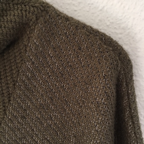 Olive Green Sanctuary Cowl Neck Sweater - Picture 3 of 8